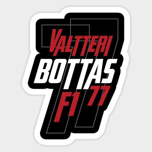 Valtteri Bottas 77 Grand Prix F1 Racing Driver Sticker by CGD
